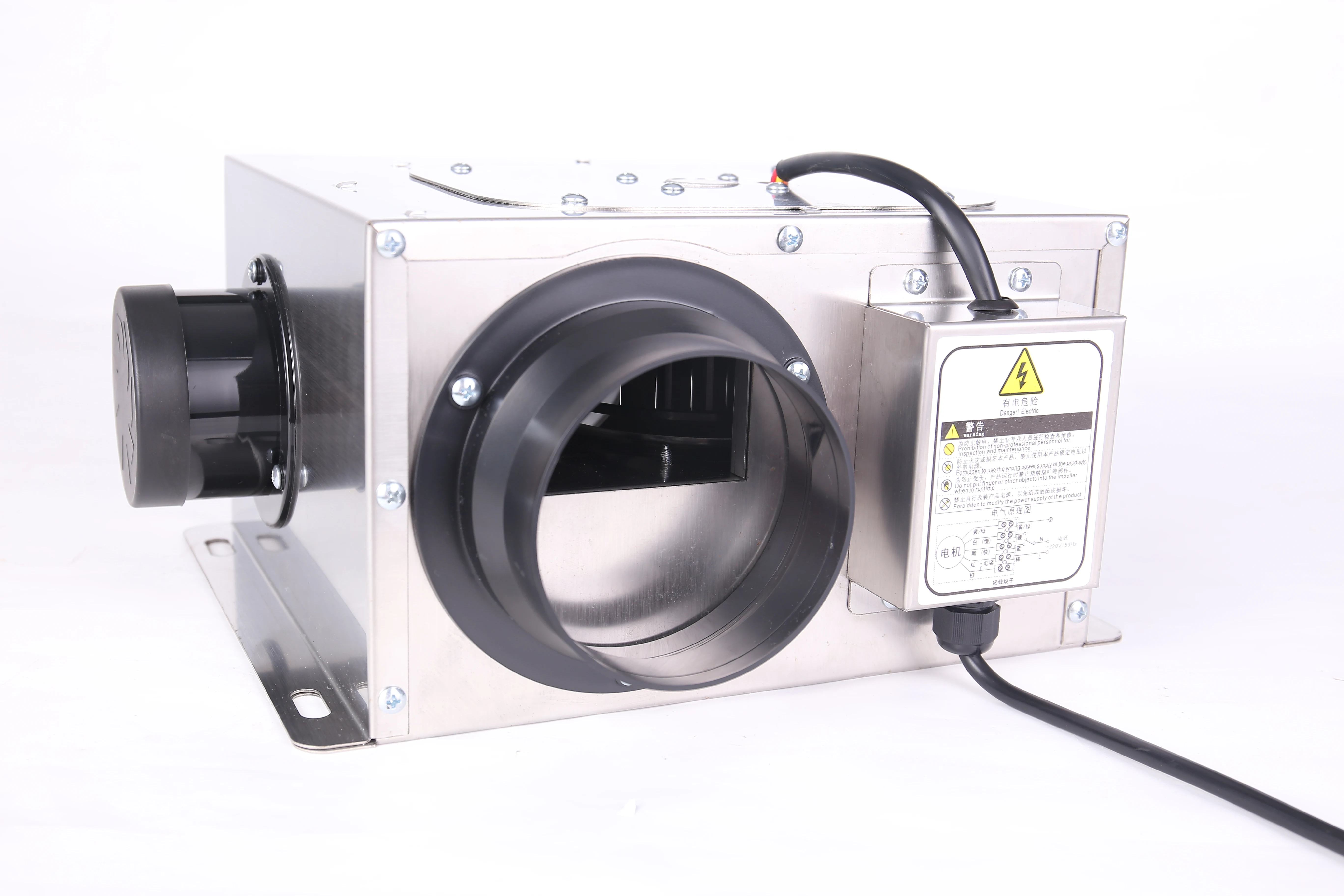 And1-outlet Exhaust Duct Fan, FULUDE, 3-inlet, 75/100mm, 3" - detail 14