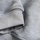 Mens Fashion Custom Embossing Letter Loose Fit Solid Cotton French Terry Pullover Hoodie
