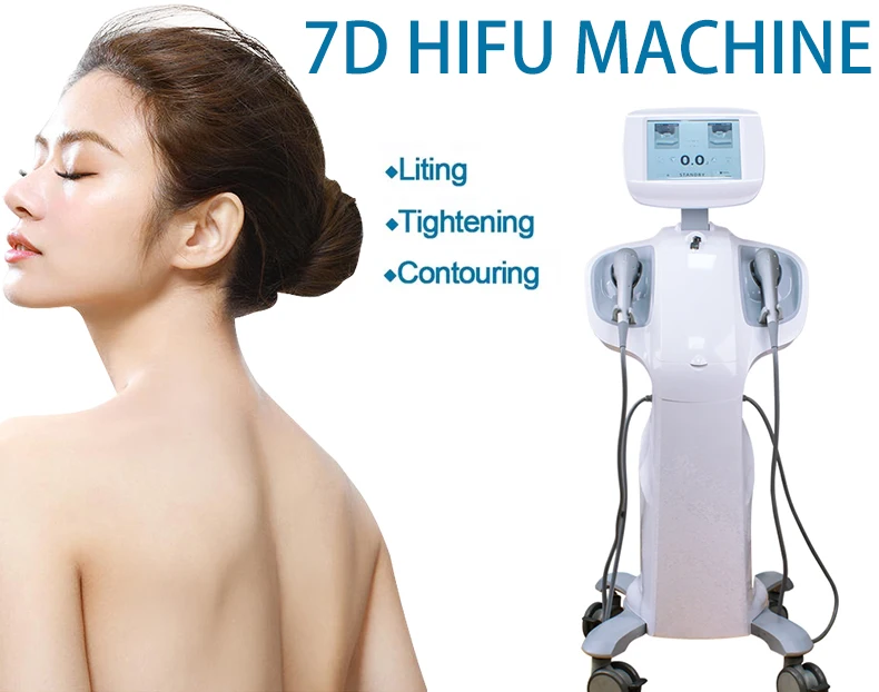 7D HIFU Machine – Face Lifting & Body Slimming Device for Salons 5 High Intensity 7d Slimming Machine Wrinkle Removal Anti-aging 7 Cartridge 30000 Shots for Face Body Neck Eye Lifting Machine