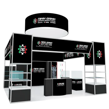 Detian Offer fashion show food cloth drink fair open exhibition booth design stand display trade show