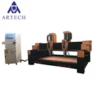 Stone Stone Engraving Machine Multi Heads 5.5kw Stone 3d Cnc Router Engraving Machine For Marble