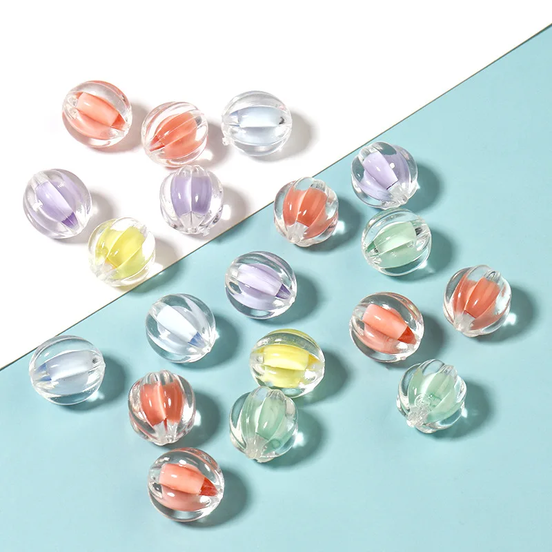 Stock Handmade Fashion DIY Bracelet Jewelry Accessories Multi-Style Transparent Acrylic Light Loose Beads