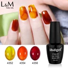 Polish Clear Nail Ibdgel Amber Glass Gel Polish Clear Color Uv Gel Nail