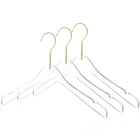 Hanger Hangers Hooks Hanger World Luxury Clear Acrylic Transparent Clothes Hanger With Clear Plastic Hangers Gold Hooks