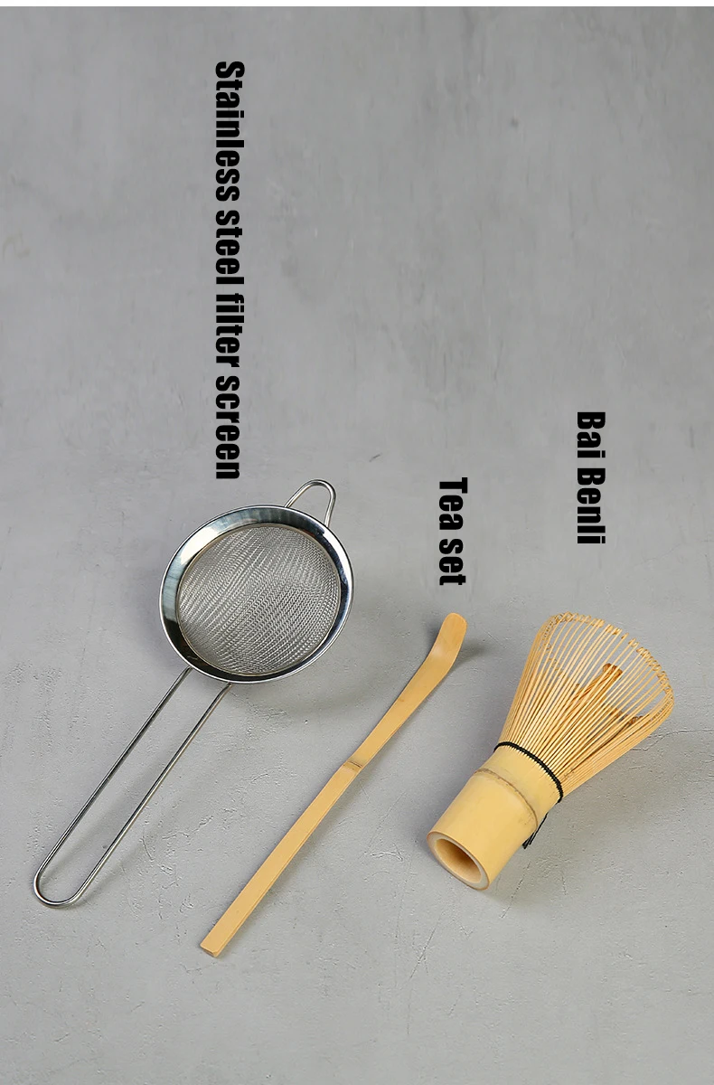 product 2025 new wholesale japanese sale bamboo whisk scoop traditional ceramic style ceramic cups set matcha bowl matcha whisk set670-8