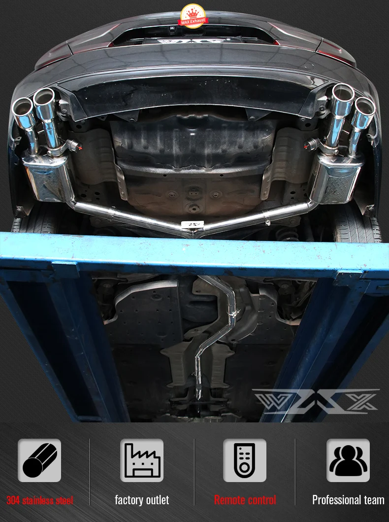 Custom Valvetronic Downpipe Catback Exhaust System For Honda Accord 2013-2021 Performance Exhaust Cat-back