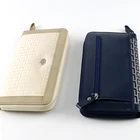Clutch Purse Custom Newest Fashion Black White Zipper Ladies Travel Long Clutch Purse Leather Wallets Women