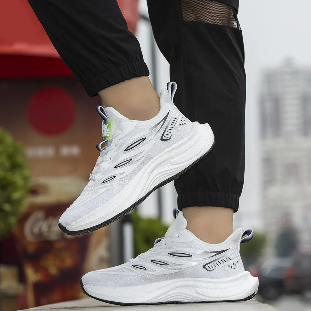 High quality Walking Style Soft Breathable Light weight flat Men Sport Shoes Zapatos Casuales Hombres