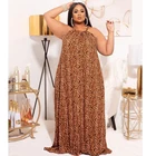 Women Plus Size Women Fashion Floral Colorful Print Loose Dress Plus Size Casual Elegant Maxi Dresses
