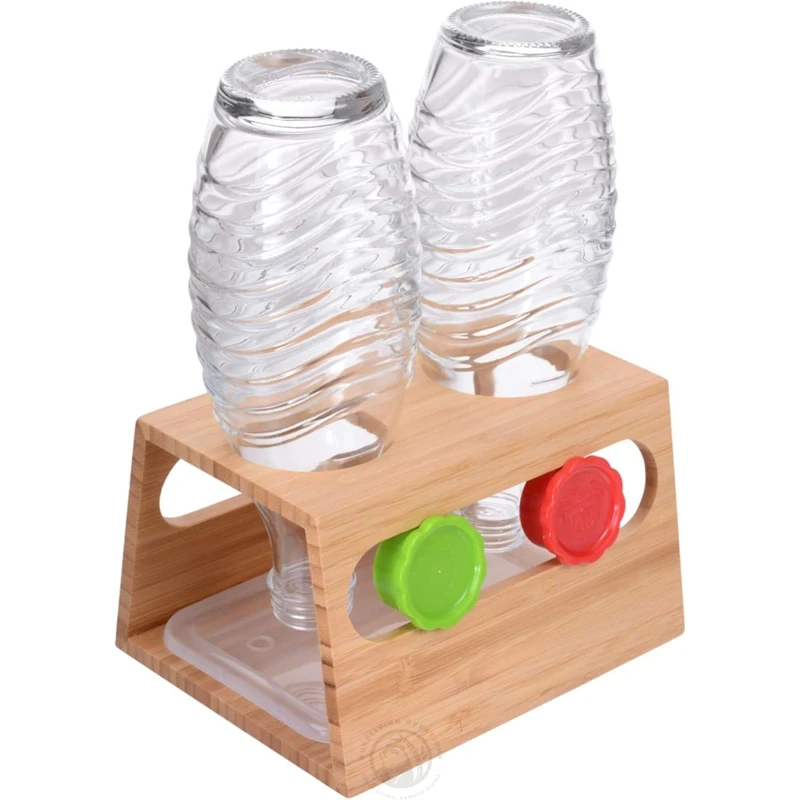 Drip Tray Soda Bottles Drainer Holder Stainless Steel 3 Holes Soda Stream Glass Bottle rack