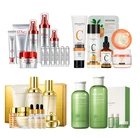 Skin Facial Set Skin Care Oganic Rose 24k Gold Glutathione Whitening Hyaluronic Acid Skin Care Set