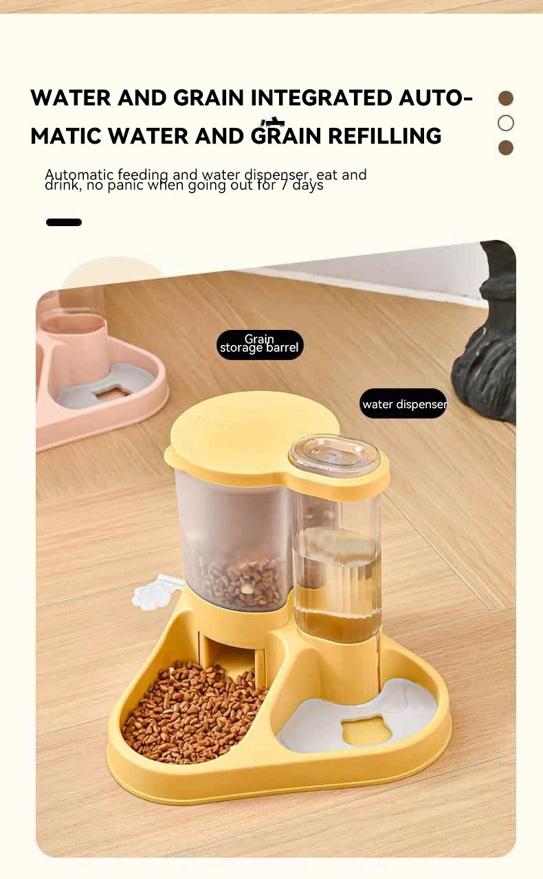 New 2-in-1 Feeder Food Water Large Capacity Pet Bowl Suitable for Small Medium and Large Dog Feeders Easy to Clean Pet Products factory