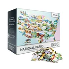 Toy Adult Free Sample Custom Design Paper Toy Adult Puzzle Games 1000 Pieces Jigsaw Puzzle For Kids