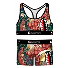 Fashion Sport Leggings Women Yoga Fitness Ethika Women Set Shark Thongs Pantie Set For Girls High Quality Woman