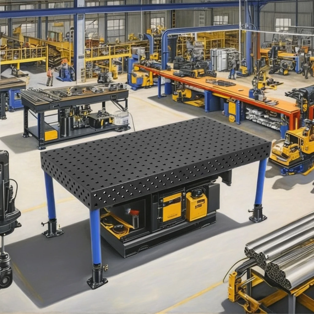 TKweld CE Factory Direct High Quality 3D Flexible Plasma Nitriding Welding Table 2000*1000*200 Cast Iron New Condition supplier