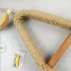 Holder Dining Room Tissue Rack Roll Holder Wall-mounted Hemp Rope Toilet Paper Holder
