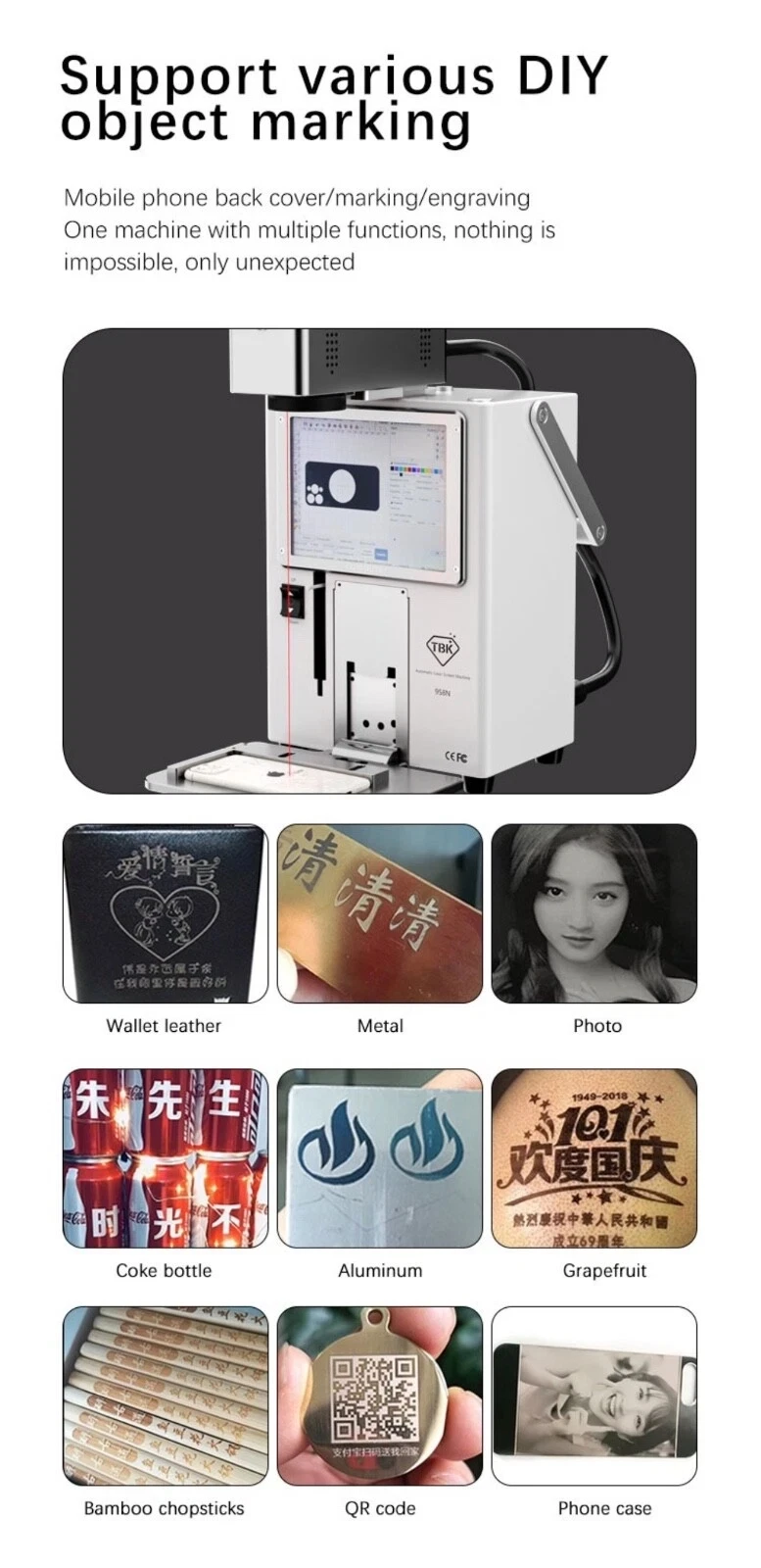 Portable Laser Machine 958N Full-Automatic Screen Breaker Machine with High Precision Detachable Machine