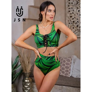 Jsn 2024 Bikini Russian Bikini Set Strap Swimsuit Black Eyed Bikini