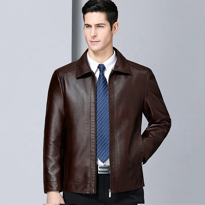 Mens Jackets Fashion Men Faux Leather Coat Zipper Overcoat Motor Jacket Motorcycle Bikers Top Clothing