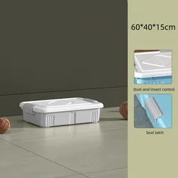 OWNSWING Under bed storage box under bed storage artifact with wheel flat oversized clothes quilt storage box