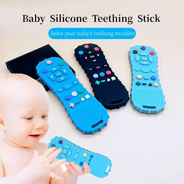 Modern Design Of Soft Teething Toys Baby Silicone Simulation Remote