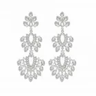 Earrings Earrings 2022 Trendy Jewelry Cubic Zirconia Customized Luxury Crystal Leaf Women Earrings