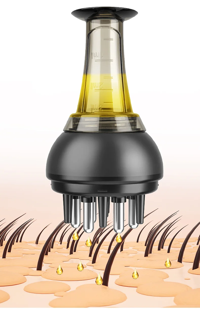 Portable Growth Products Hair Dispenser Serum Shampoo Brush Scrubber