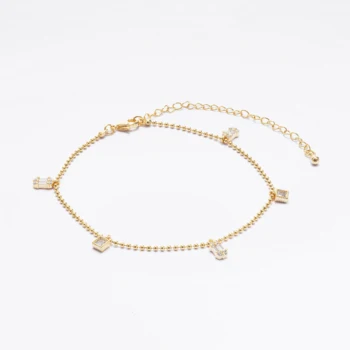 Factory price wholesale jewelry fashion zircon bracelet statement gold-plated zircon bracelet for women