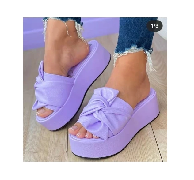 2024 new  Summer Platform Sandals Women Fashion Casual  Wedges Slippers Thick Sole Open Toe Outdoor Beach Walking Shoes