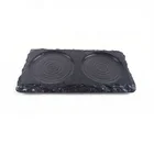 Slate Plate High Quality Slate Black Wood Slate Plate Slate Drink Coasters