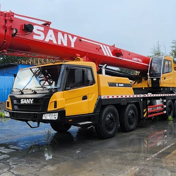 Use Sany truck crane with a capacity of 75 tons, mobile crane with a capacity of 25 tons, 50 tons, 70 tons, 80 tons, various ton