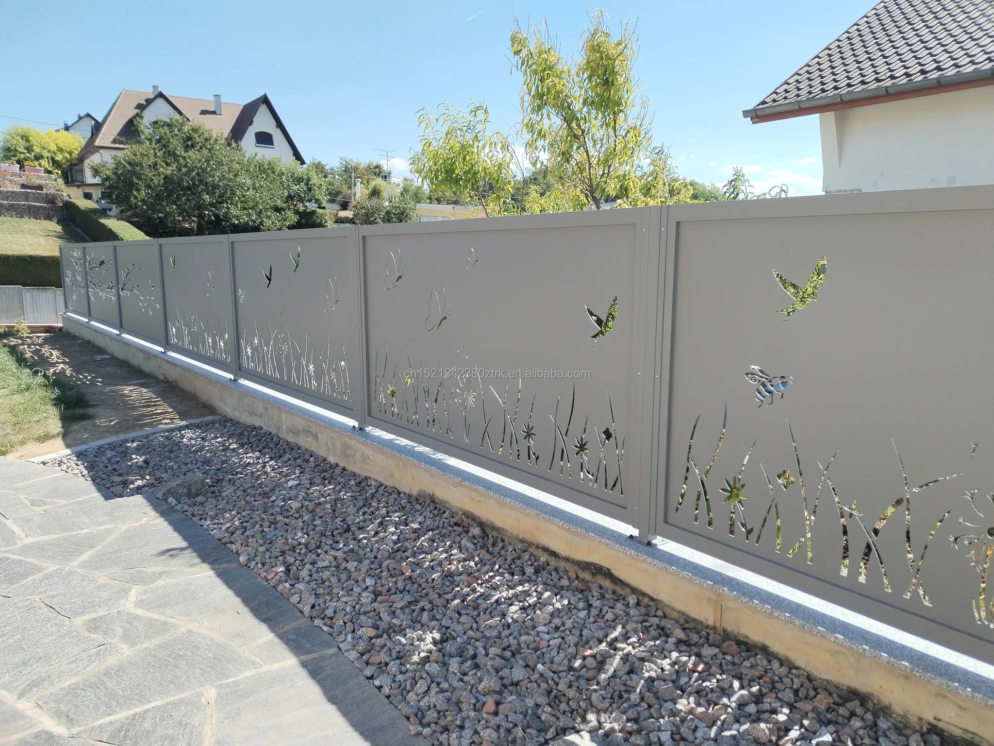 High Quality Courtyard Decorative Laser Cut Privacy Fence With Privacy