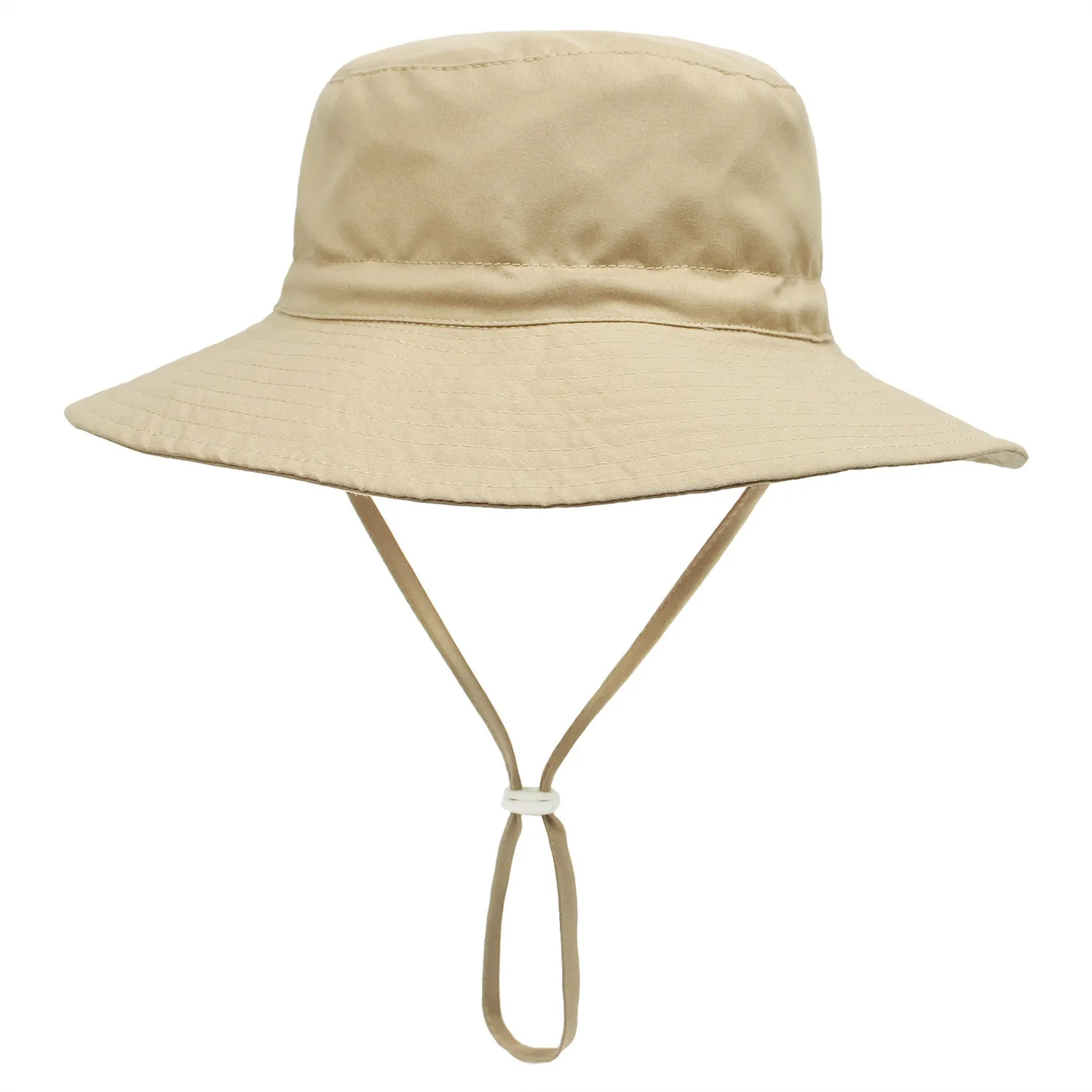 Wholesale plain printed children girl summer cotton custom baby logo sun hat cord blank school with strap kid bucket hat Wholesale plain printed children girl summer cotton custom baby logo sun hat cord blank school with strap kid bucket hat