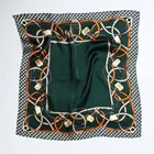 Square Scarf Square Light Luxury Wholesale Designer Digital Printed Square 100% Satin Silk Scarf