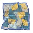 Printed Hijabs Custom Made Women Beautiful Printed Scarf Square Silk Satin Hijabs Scarf