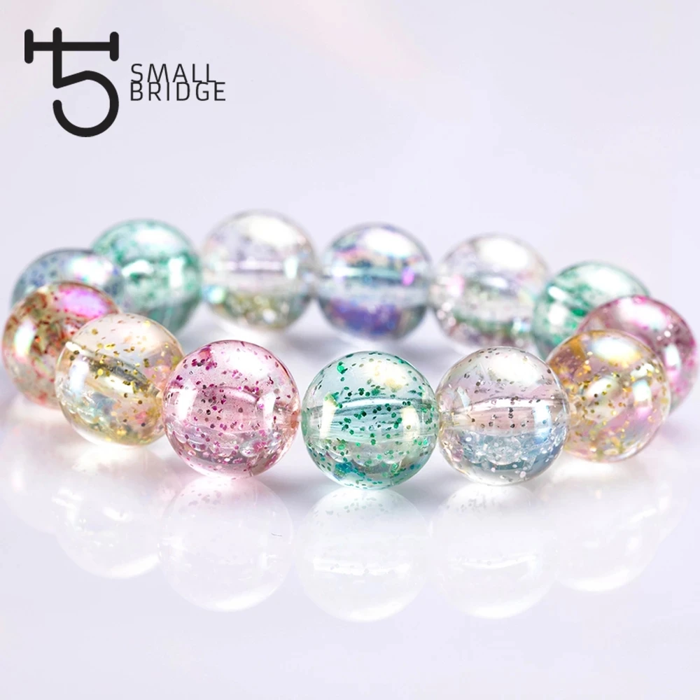 product 20mm large mixed color round resin beads jewelry making diy accessories material with hole spacer glitter beads wholesale-35