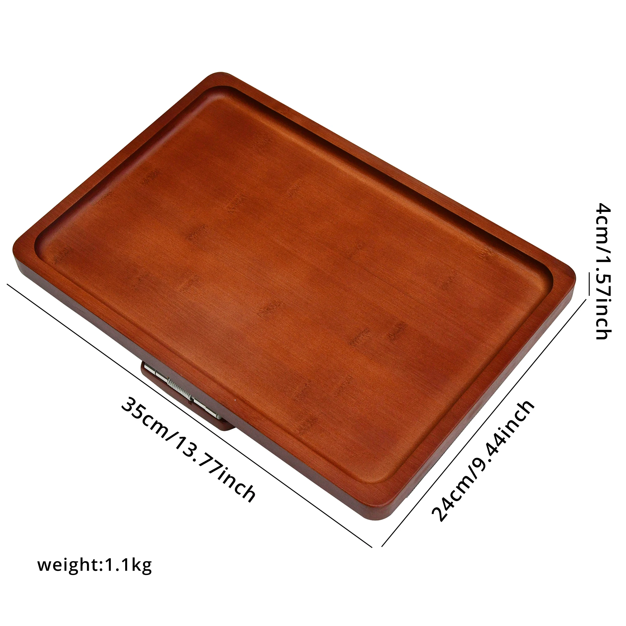 Wholesale Bamboo Sofa Arm Tray Table,  Foldable Clip-on Armrest, Wooden Snack Caddy Couch Organizer for Eating/Drinks/Snacks