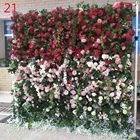 Rose New Faux Peony Flower Wall Wedding Backdrop Decor Silk Artificial Rose Flowers Wall Panel