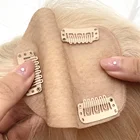 Hair Natural Wholesale European Remy Human Hair Piece Topper Natural Straight Woman Hair Toppers Silk Base Topper Hair