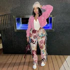 Fashion Casual Pattern Fringed Xxl Trousers With Tassels Jogger Blanket Printing Fringe Pants