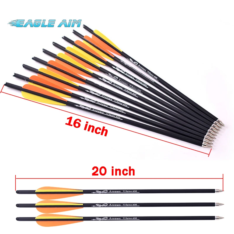 6pcs 8.8mm 20" Carbon Arrow with Broadheads Archery Bow Outdoor Hunting Shooting 