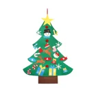 Ornament Set Xmas Decorations Wall Hanging Ornament Kids Gift Party Supplies 3.7ft DIY Felt Christmas Tree Set