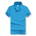Shirt T-shirt Wholesale Solid Color Polo Shirt Culture Shirt Custom Print LOGO Lapel T-shirt Men Cotton