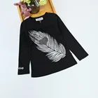 Top Girl New Autumn Children Top Clothing Long Sleeve Tee Hot Drilling Sweet Girl Pullover T-shirt