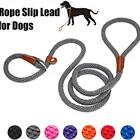Lead Rope Slip Lead Strong Heavy Duty Dog Leash Slip Rope Lead No Pull Braided Training Leashes
