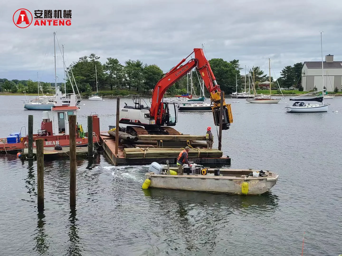 The Factory Side Grip Vibro Hammer Excavator Mounted Pile Driver for 25-32ton Excavator details