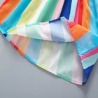 Skirt Baby Sweet Rainbow Colors Suspender Skirt Polyester New Fashion Summer Baby Girl Dress