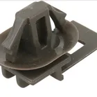 PA66 brown bundling clip with arrowhead metal sheet clip