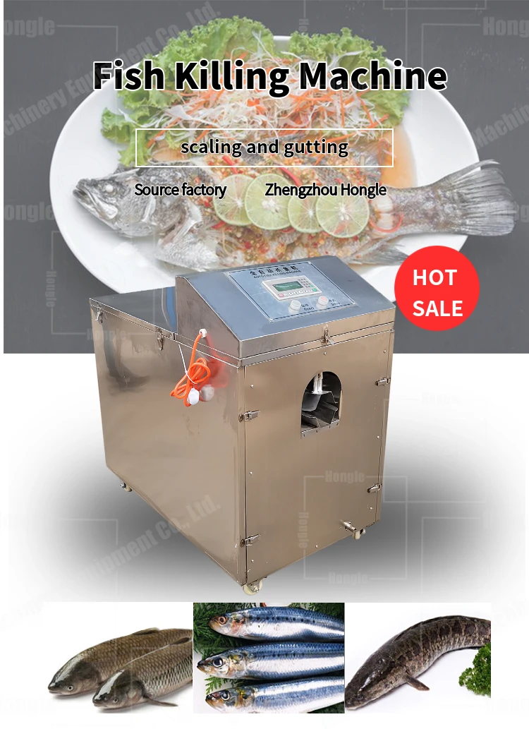 Automatic Fish Gut Removal Cleaning Gutting and Scaling Machine Fish Processing Plant details