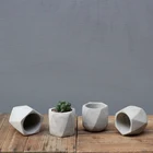 Pots Nordic Simple Style Geometry Cheap Cement Succulent Pots For Wholesale